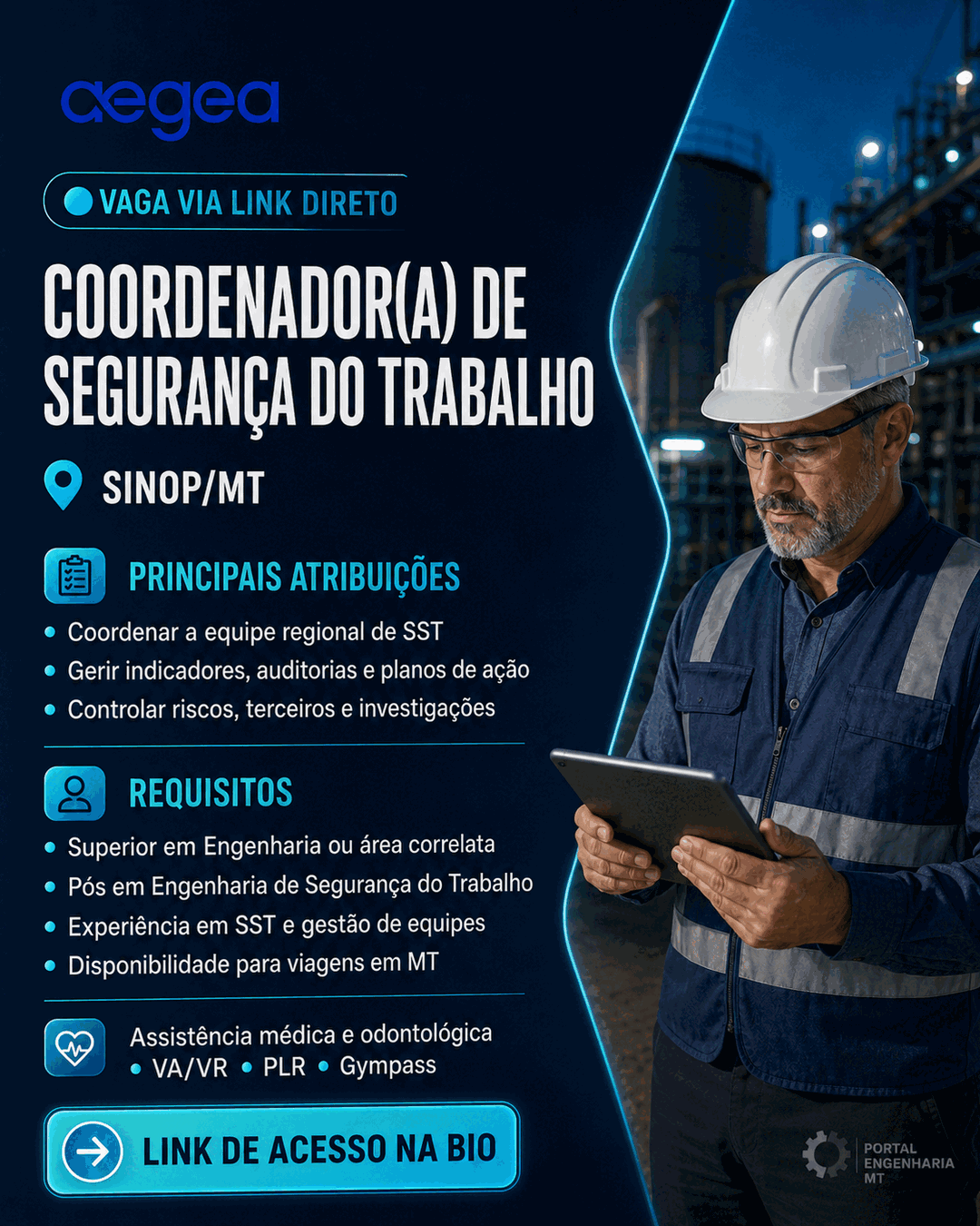 Coordenador(a) de Segurança do Trabalho em Sinop